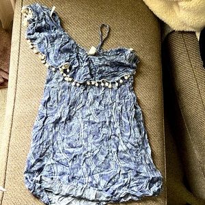 Blue paisley cover up